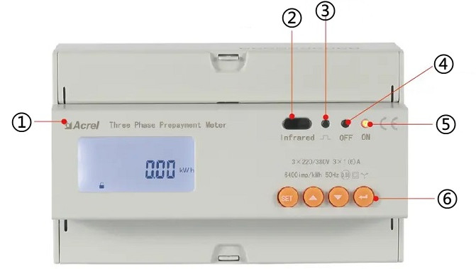ADL300-EYNK three Phase Prepaid Energy Meter